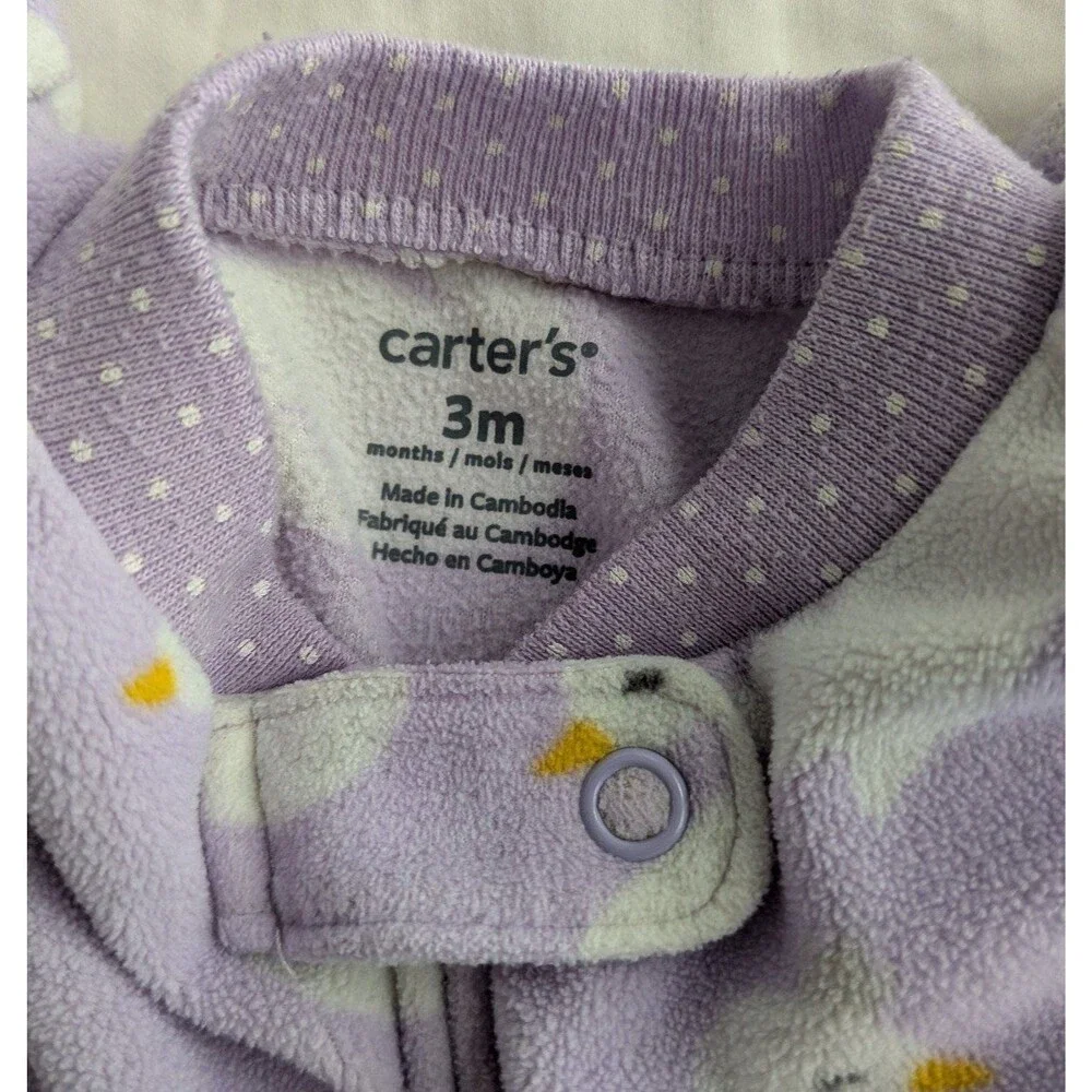 Carter's Swan Fleece Footie, 3m